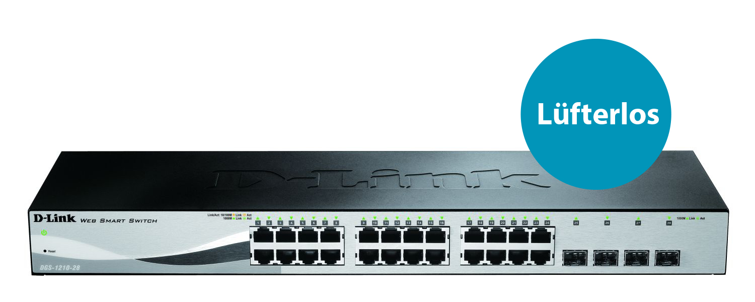 D-Link DGS-1210-28 28-Port Layer2 Smart Managed Gigabit Switch – Ansicht 3