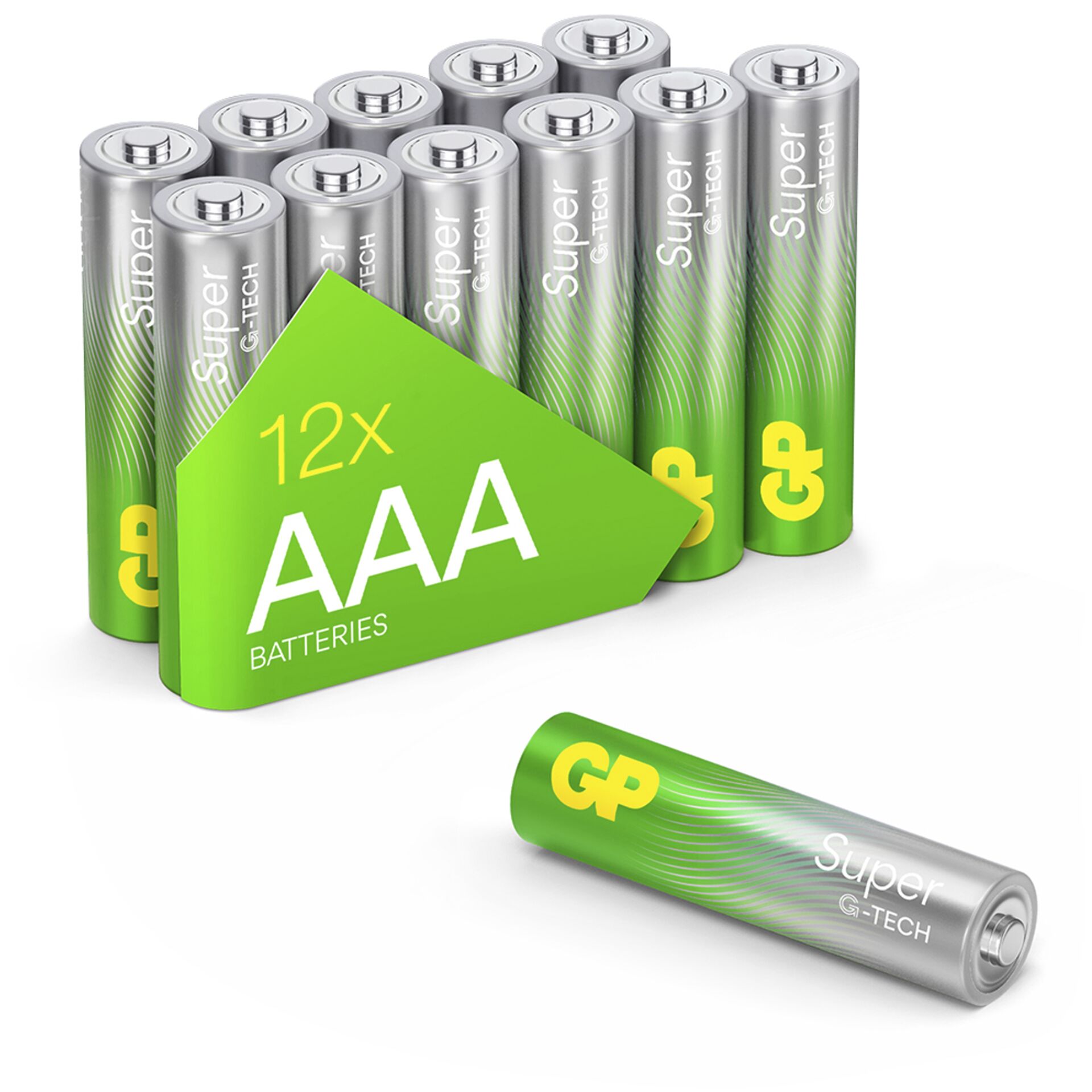 1x12 GP Super Alkaline 1,5V AAA Micro LR03 Rel.03024AETA-S12 824637_00