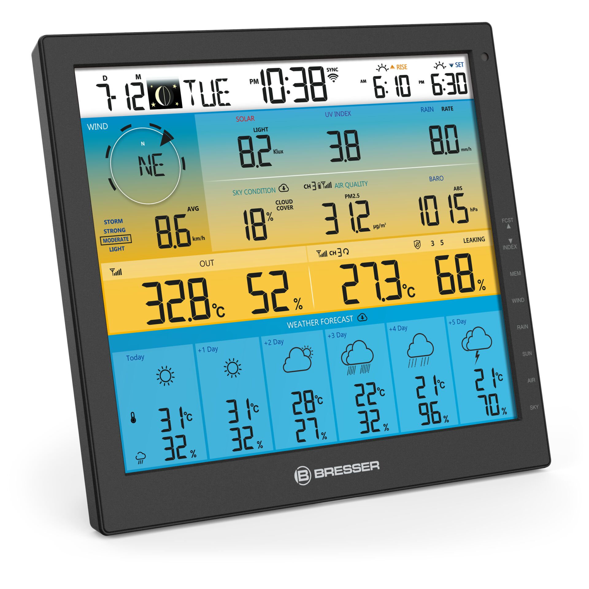 Bresser Wetter Center 7-in-1 solar 6-Tage 4cast Pro SF 816951_05 Bresser Wetter Center 7-in-1 solar 6-Tage 4cast Pro SF 816951_05