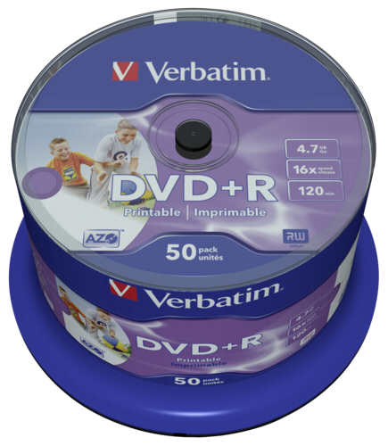 1x50 Verbatim DVD+R 4,7GB