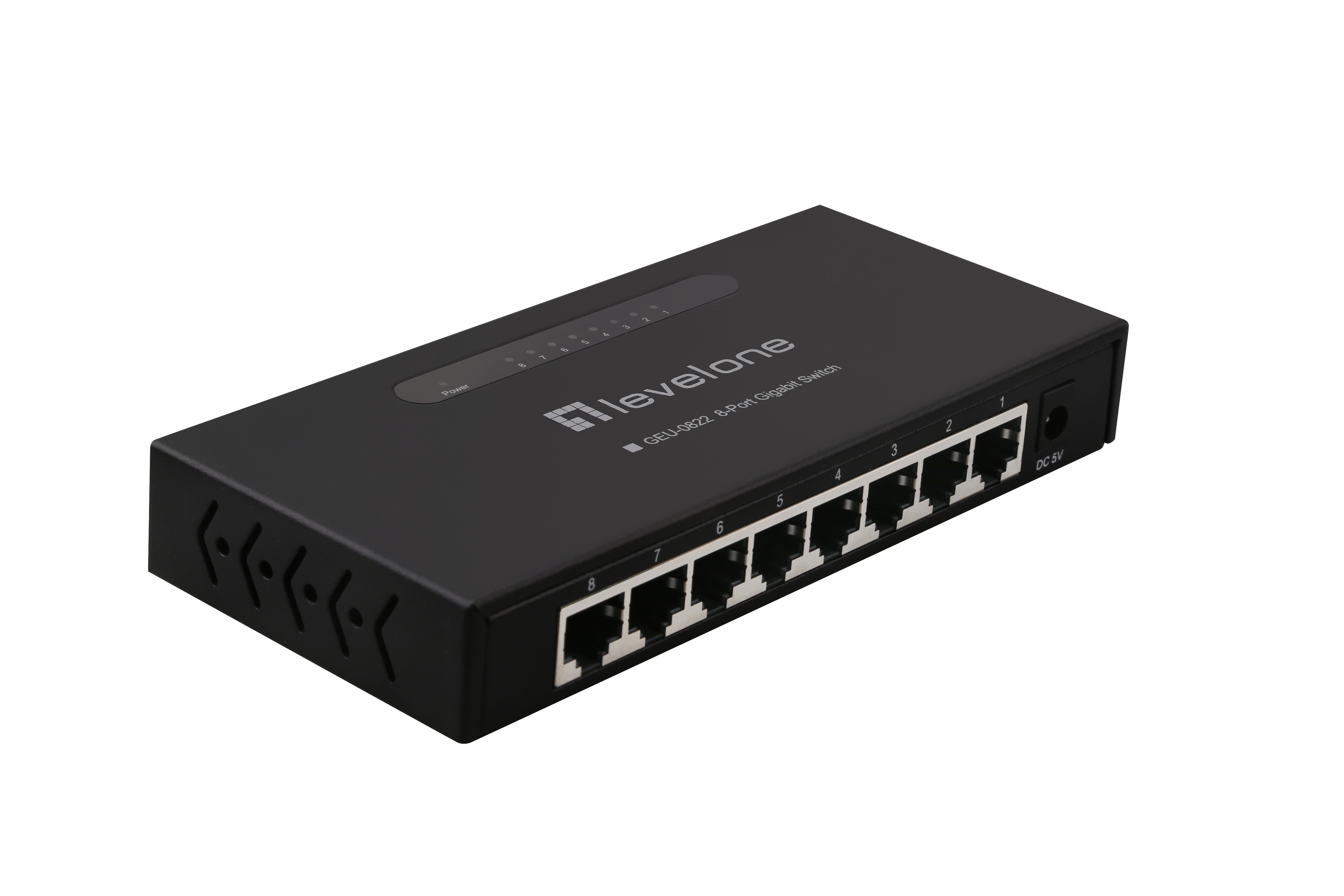 Level One GEU-0822 8-Port Gigabit Switch – Ansicht 1