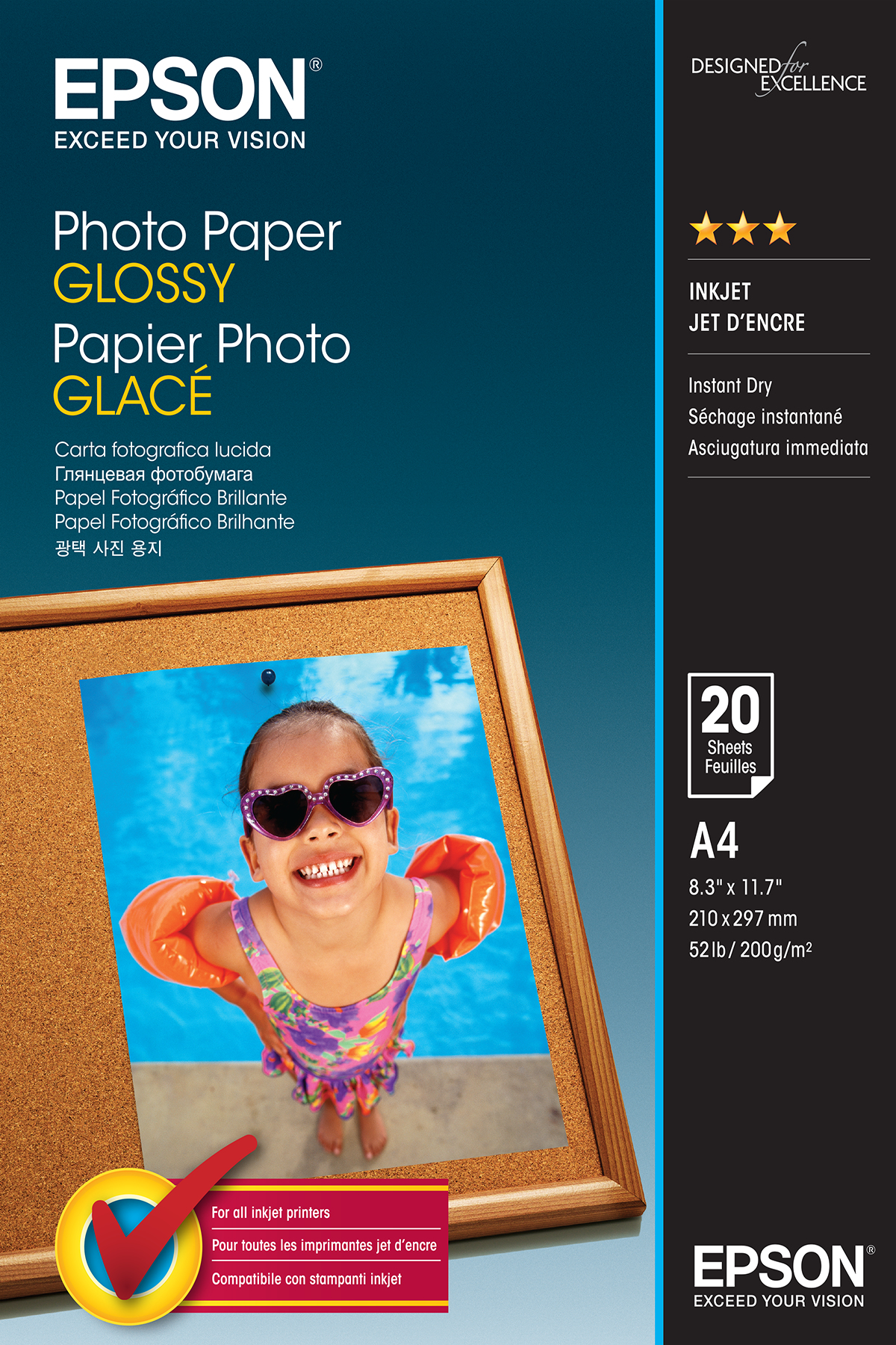 Epson Fotopapier glänzend C13S042538-A4-20 Blatt- 19613206_7672169640