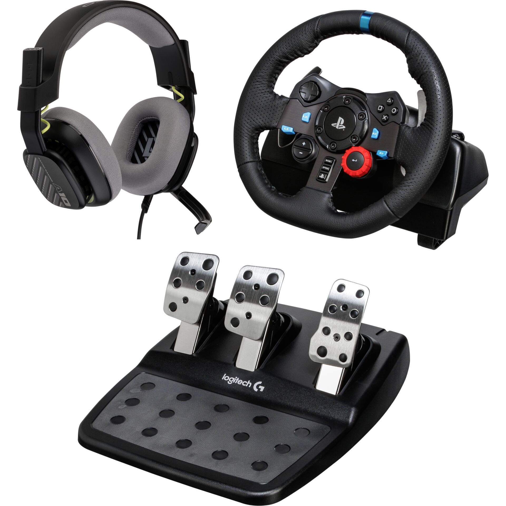 Logitech G29 Driving Force inkl Headset A10 Bundle 203886_00