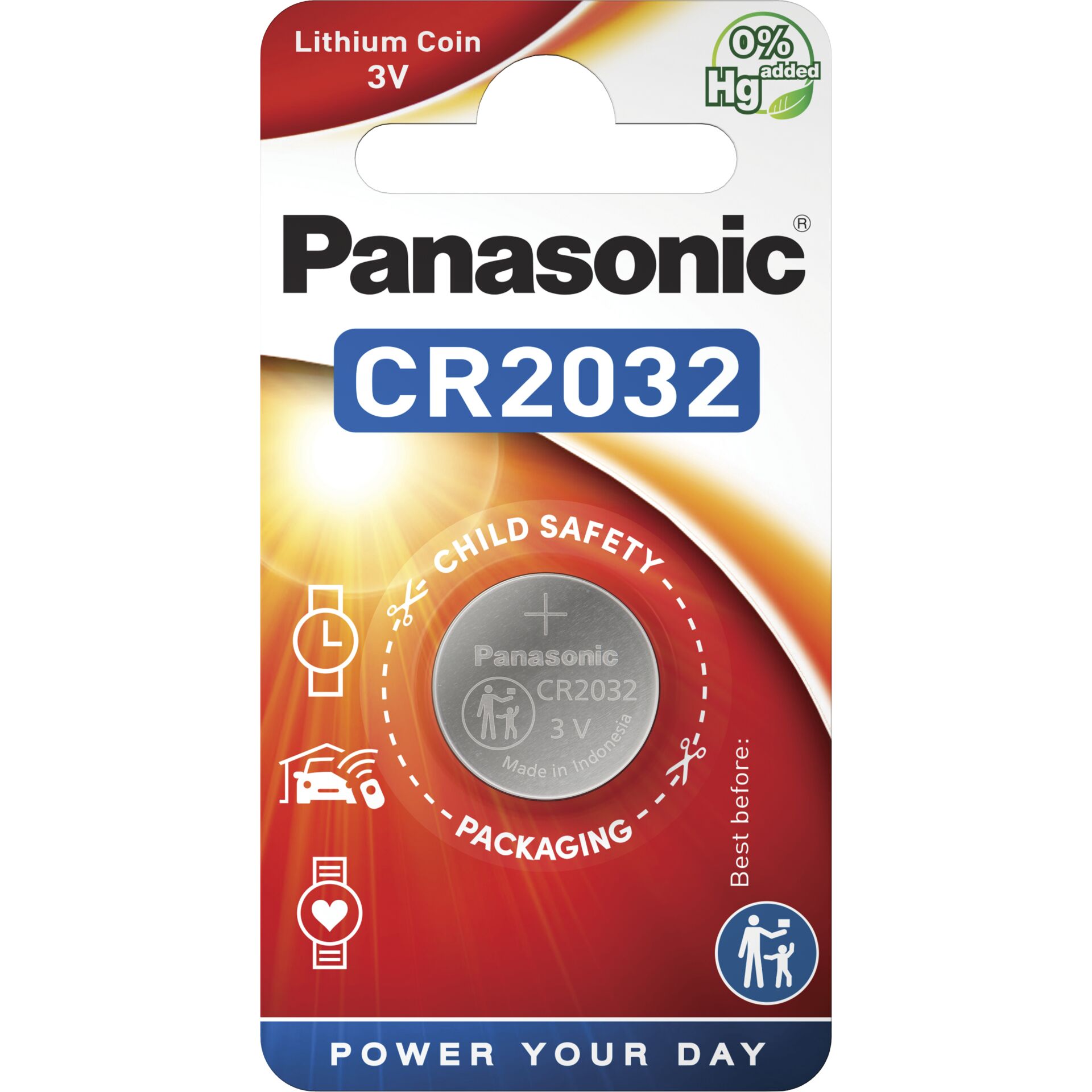 1x120 Panasonic CR 2032 Lithium Power   VPE Masterkarton 336014_01