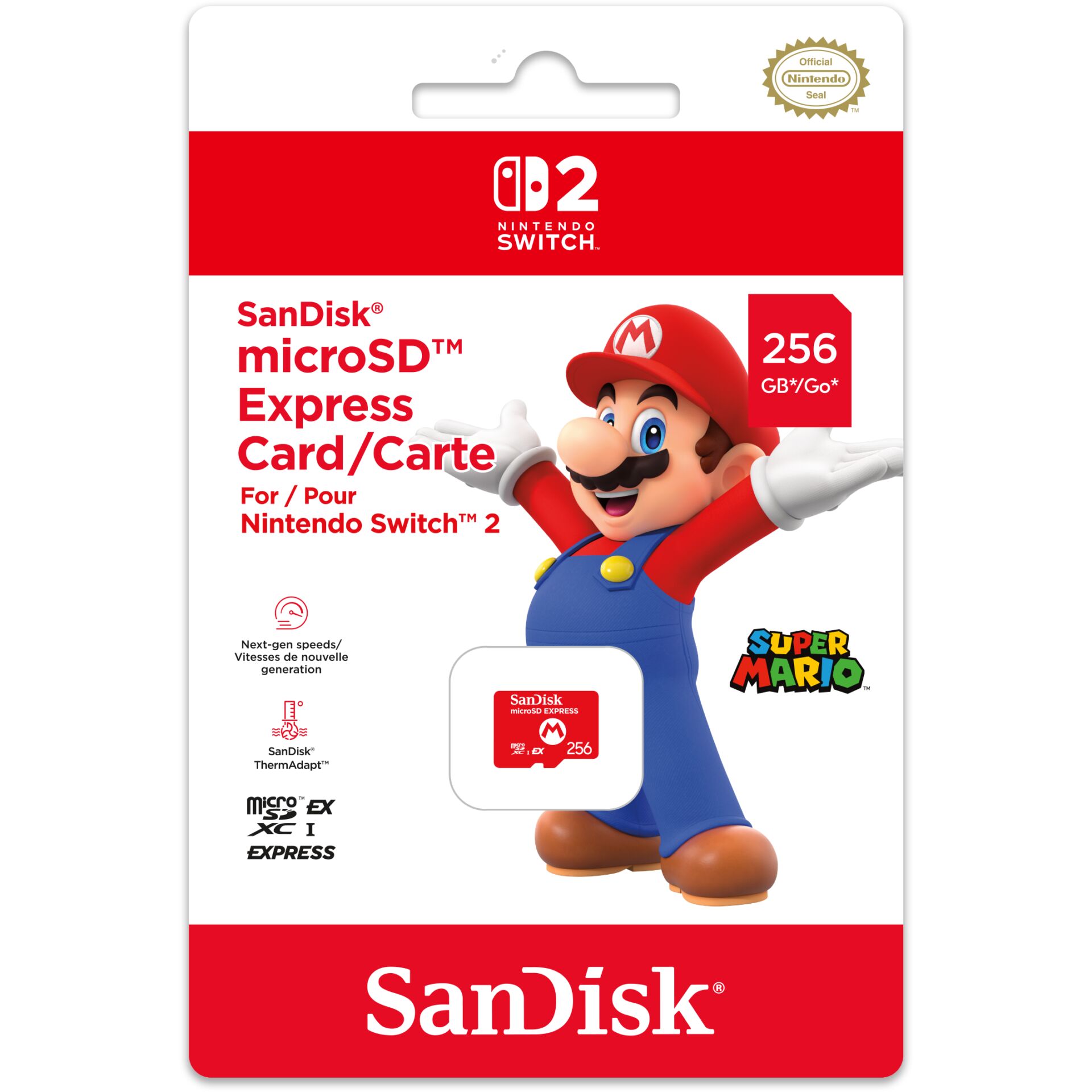 Nintendo SanDisk microSD EXPRESS Card 256 GB 160458_01