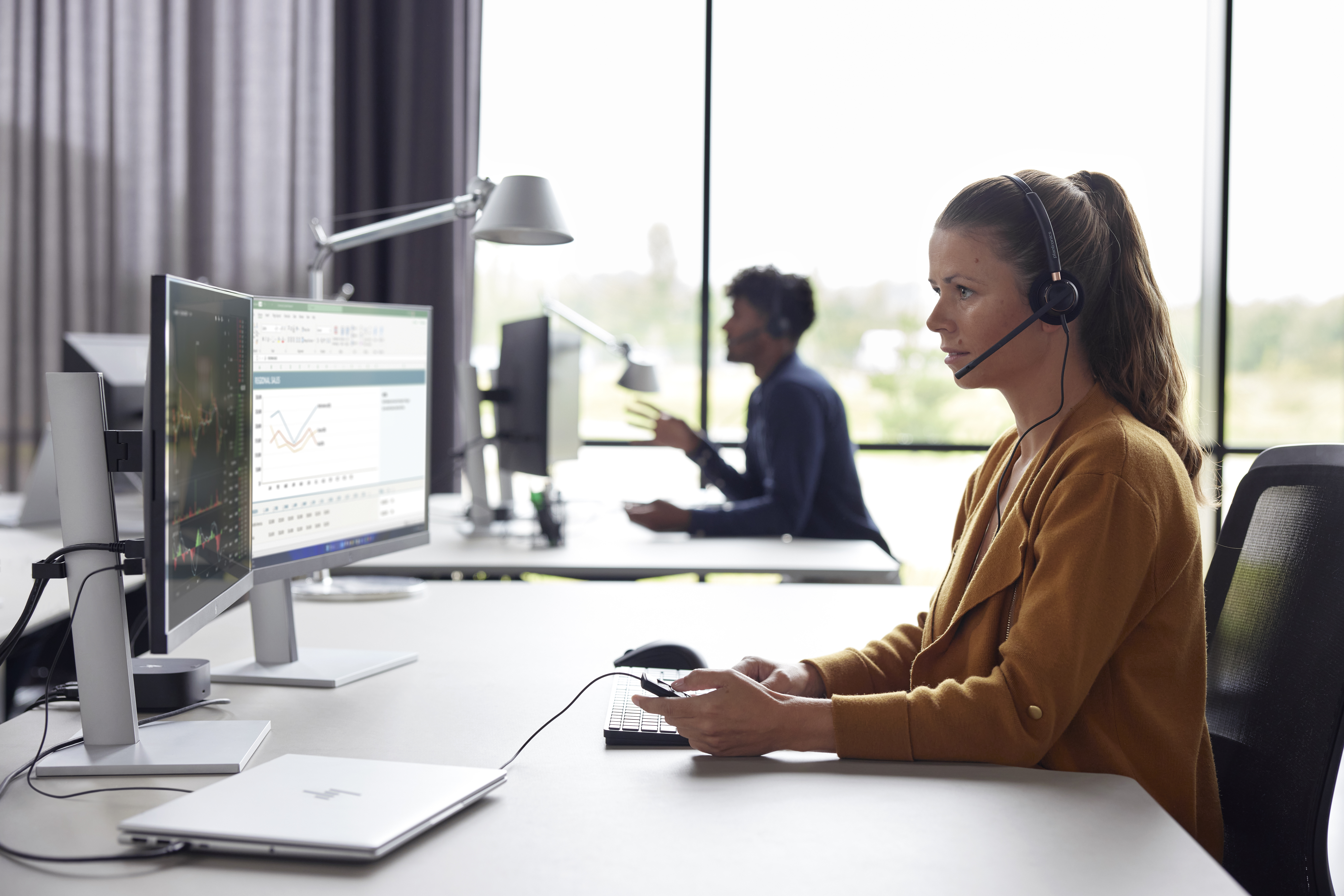Poly Headset EncorePro 545 konvertibel USB-A & USB-C – Ansicht 2