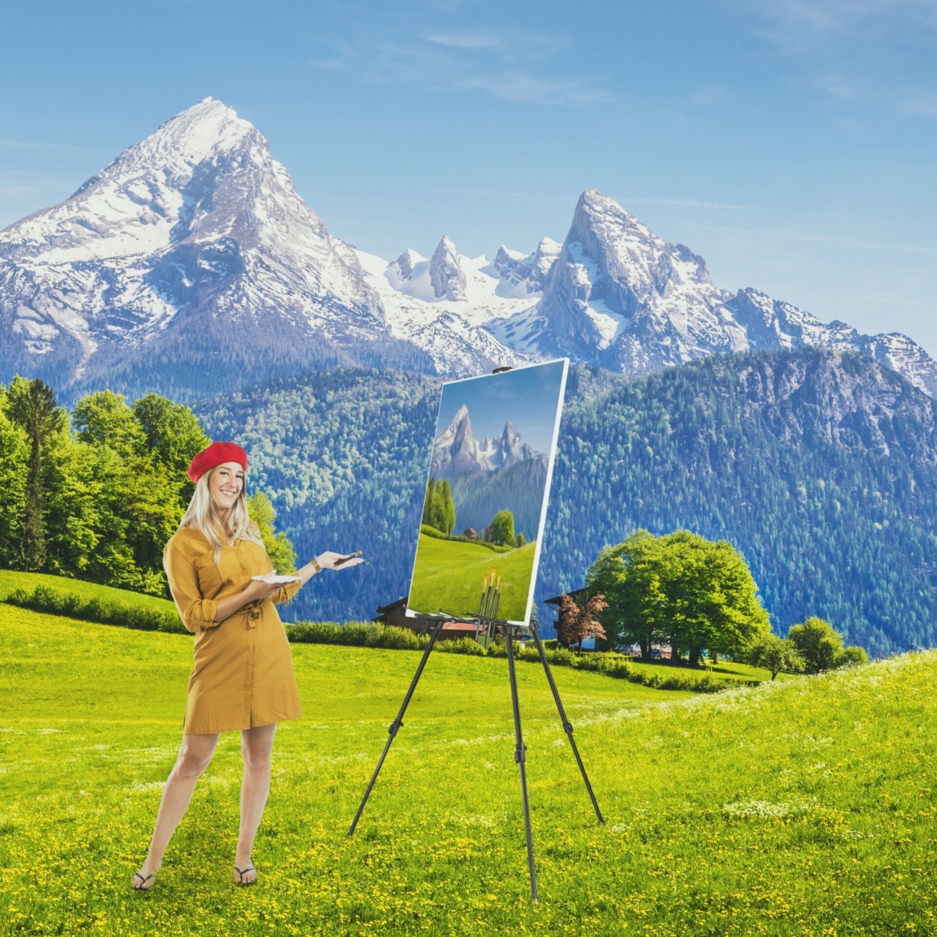 walimex pro Atelierstaffelei Aluminium XXL 205cm