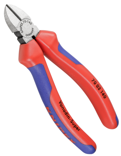 KNIPEX Seitenschneider schwarz atramentiert poliert140 mm
