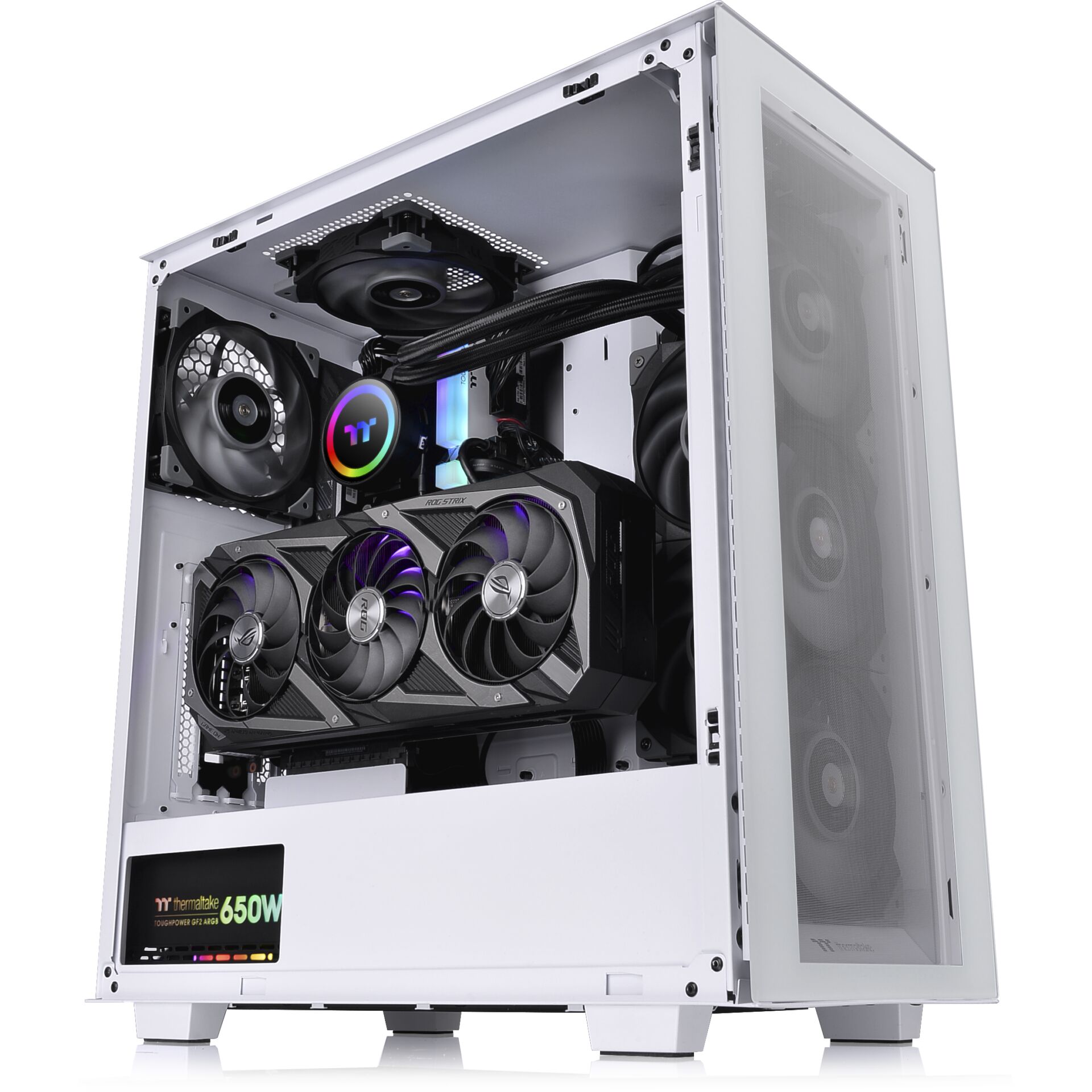 Thermaltake Divider 300 TG Snow Mid Tower Chassis PC-Gehäuse 829173_18