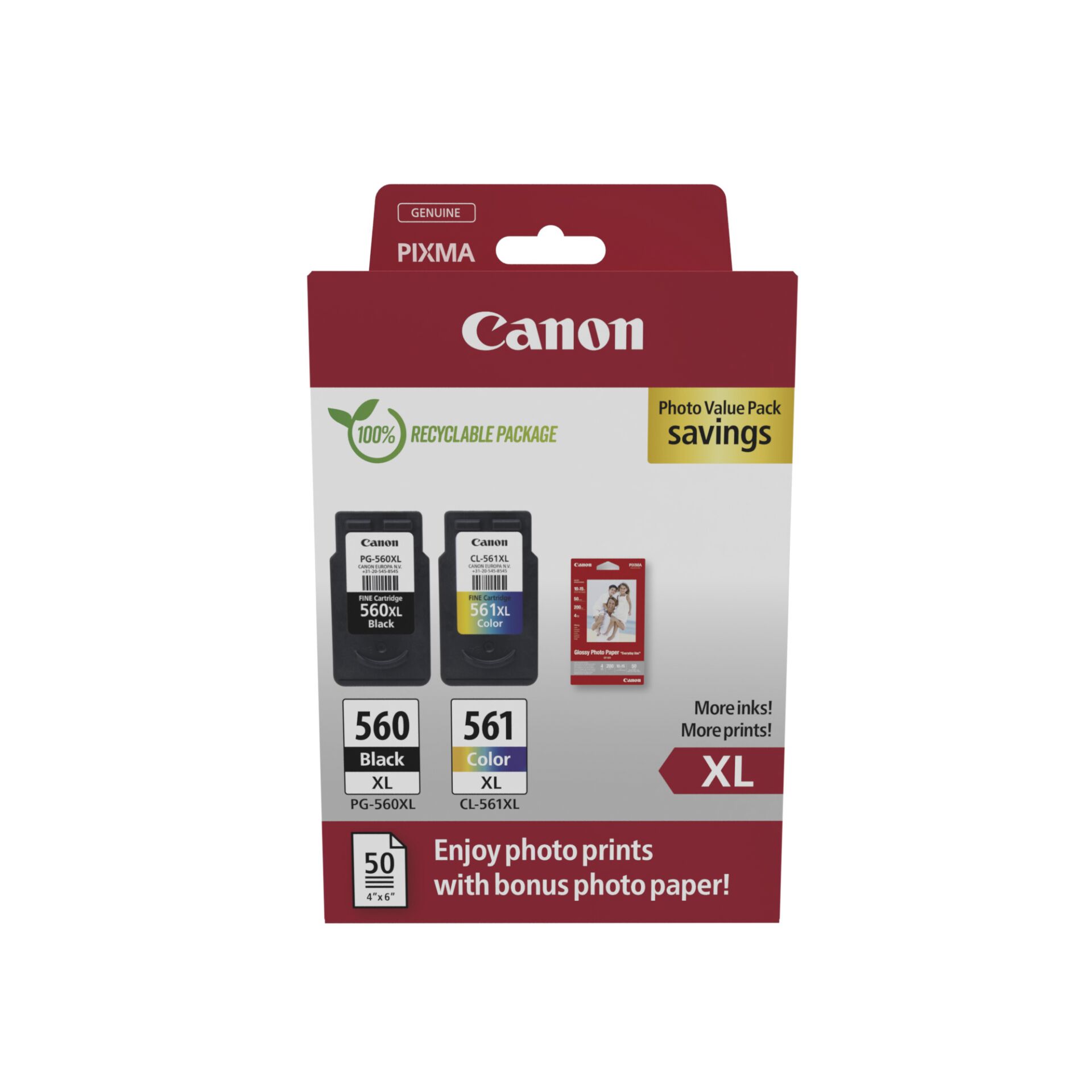 Canon PG-560 XL / CL-561 XL Photo Value Pack 829922_00