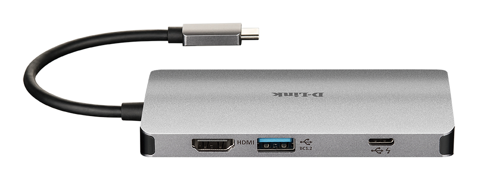 D-Link DUB-M810 Notebook-Dockingstation & Portreplikator Verkabelt Thunderbolt 3 Silber