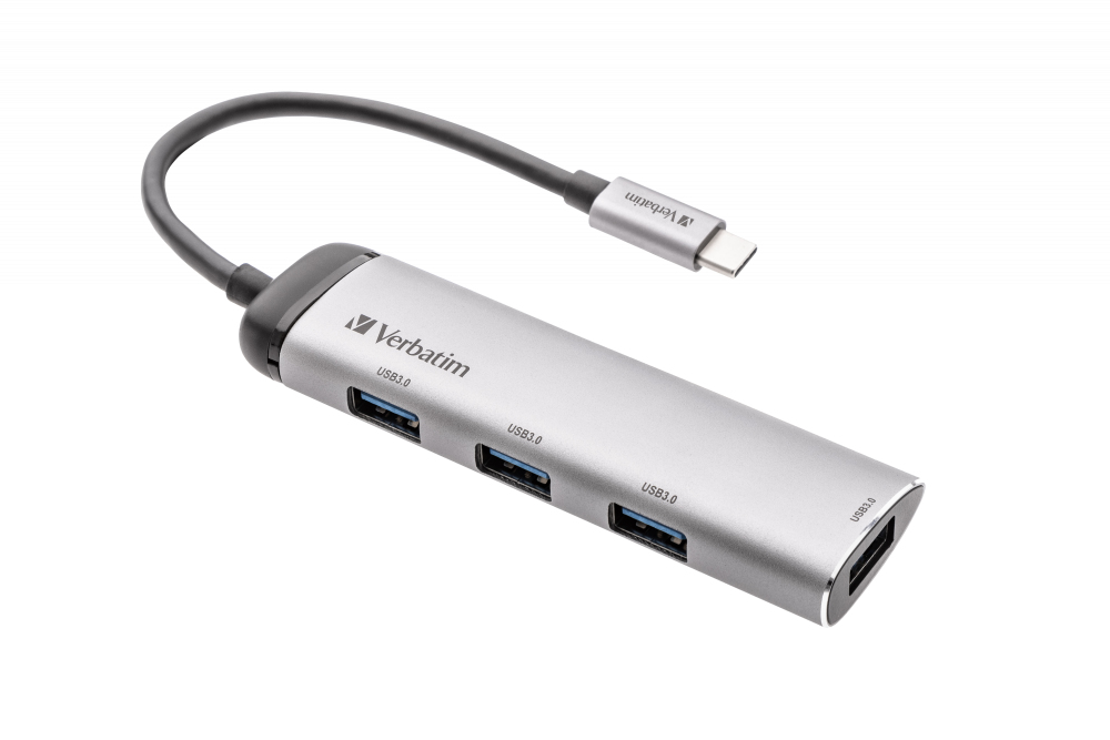 Verbatim USB-C Multiport-Hub 4-Port USB 3.2 Gen 1 – Ansicht 1
