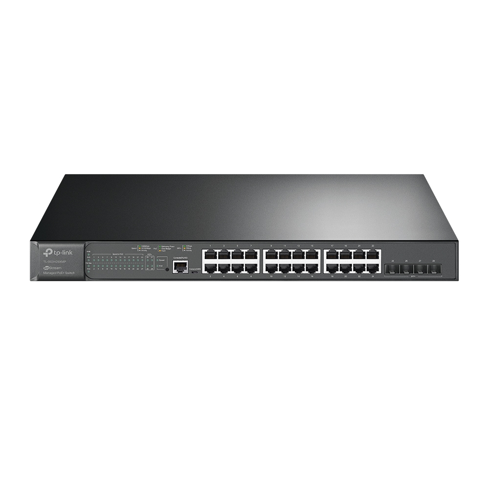 TP-Link TL-SG3428XMP 24-Port Gigabit Managed Switch 4x 10G SFP