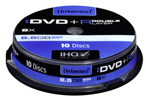 1x10 Intenso DVD+R 8,5GB