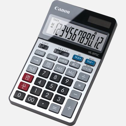 Canon HS-20TSC Taschenrechner Desktop Finanzrechner Schwarz, Silber