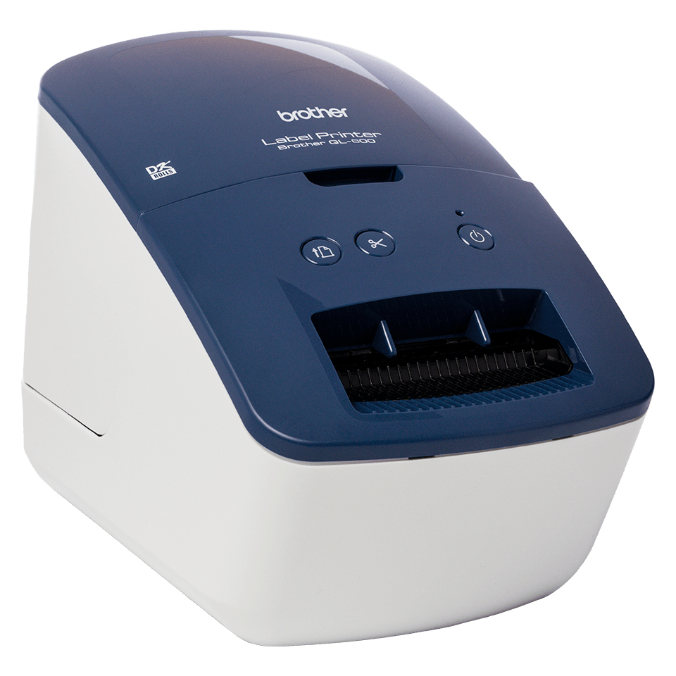 Brother QL-600B Etikettendrucker Blau – Ansicht 6