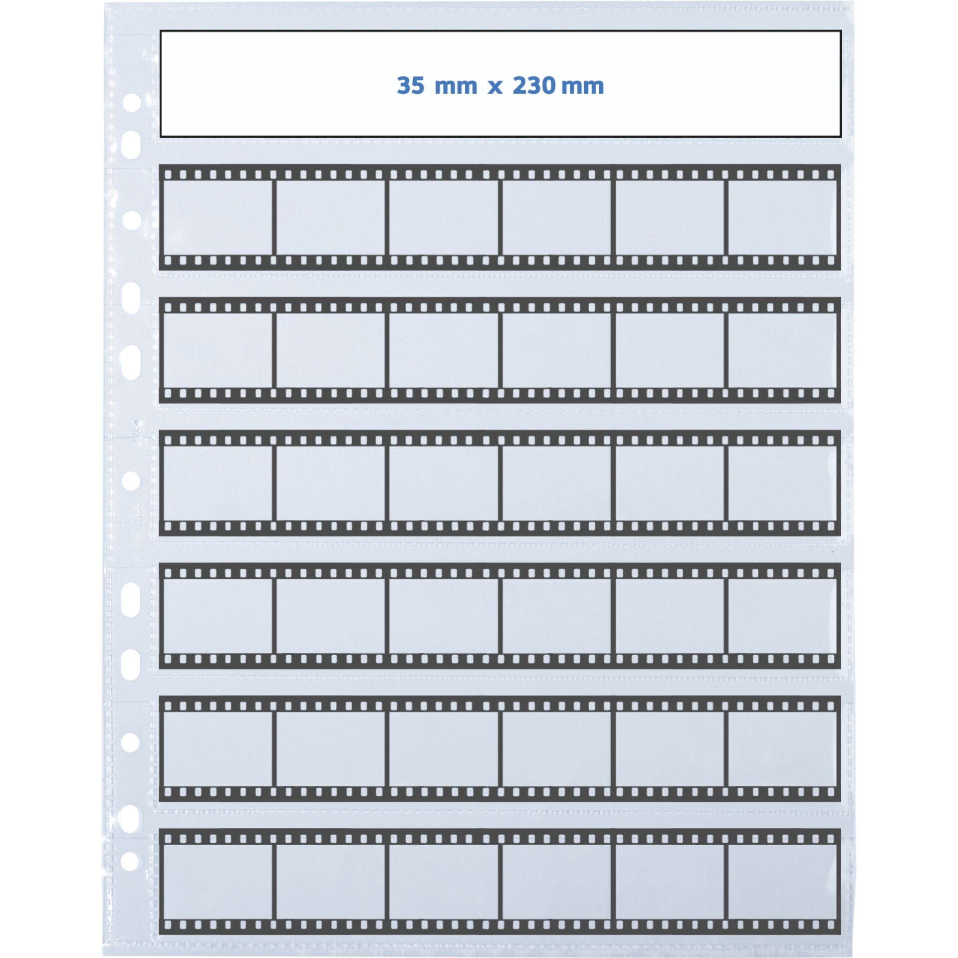 Herma Neg.-hüllen KB 6er-Streif. PP klar         25 Blatt    7762 647172_02