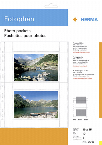 Herma fotophan 10x15 quer   weiß