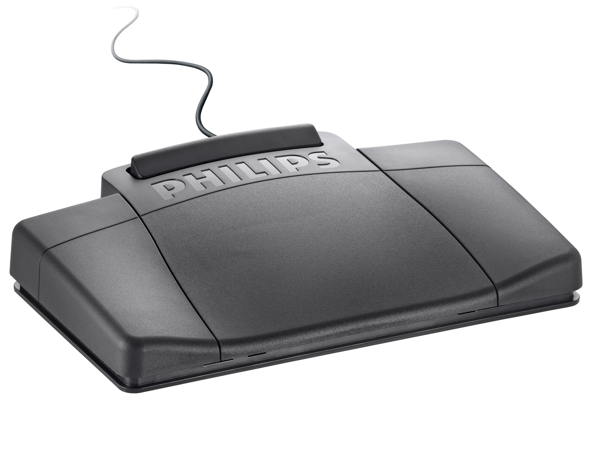 Philips USB Fußschalter ACC 2310/00 -3 Pedale, Phi Style-