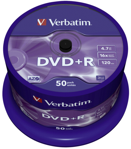 1x50 Verbatim DVD+R 4,7GB