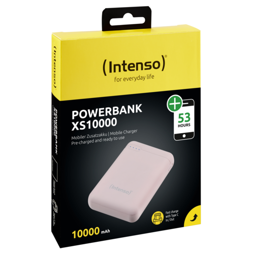 Intenso Powerbank XS10000 rosé 10000 mAh inkl. USB-A to Type-C