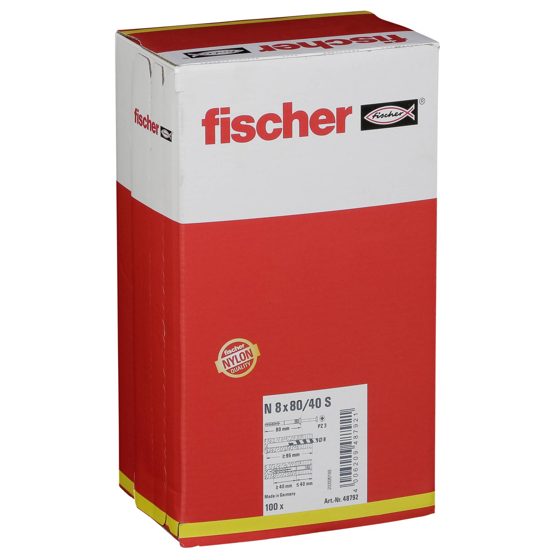 Fischer Nageldübel N 8x80/40 S (100)