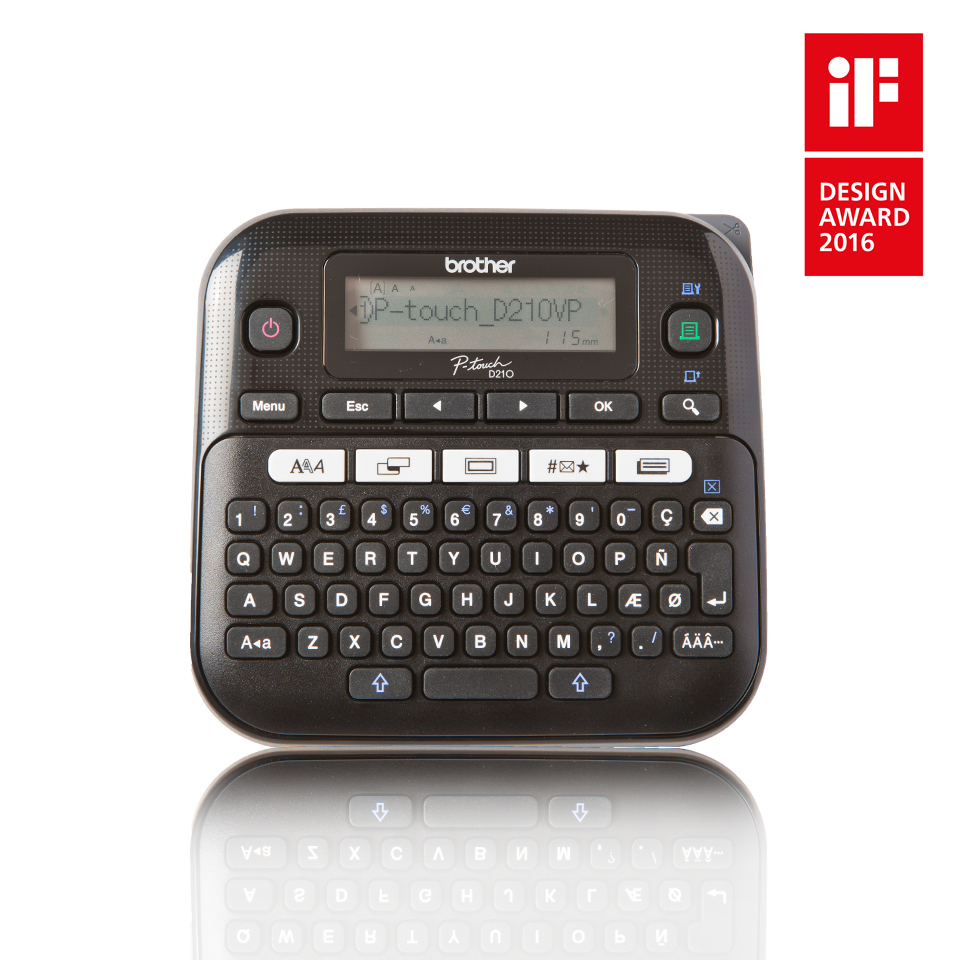 Brother P-touch D210VP Desktop Beschriftungsgerät mit Koffer – Ansicht 4