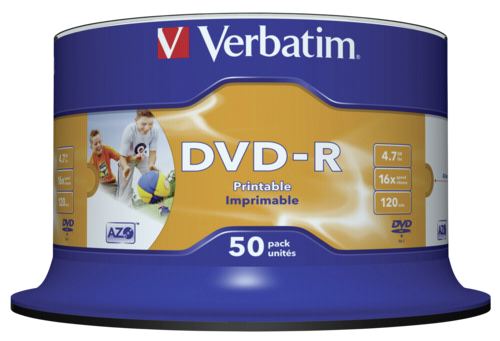 1x50 Verbatim DVD-R 4,7GB