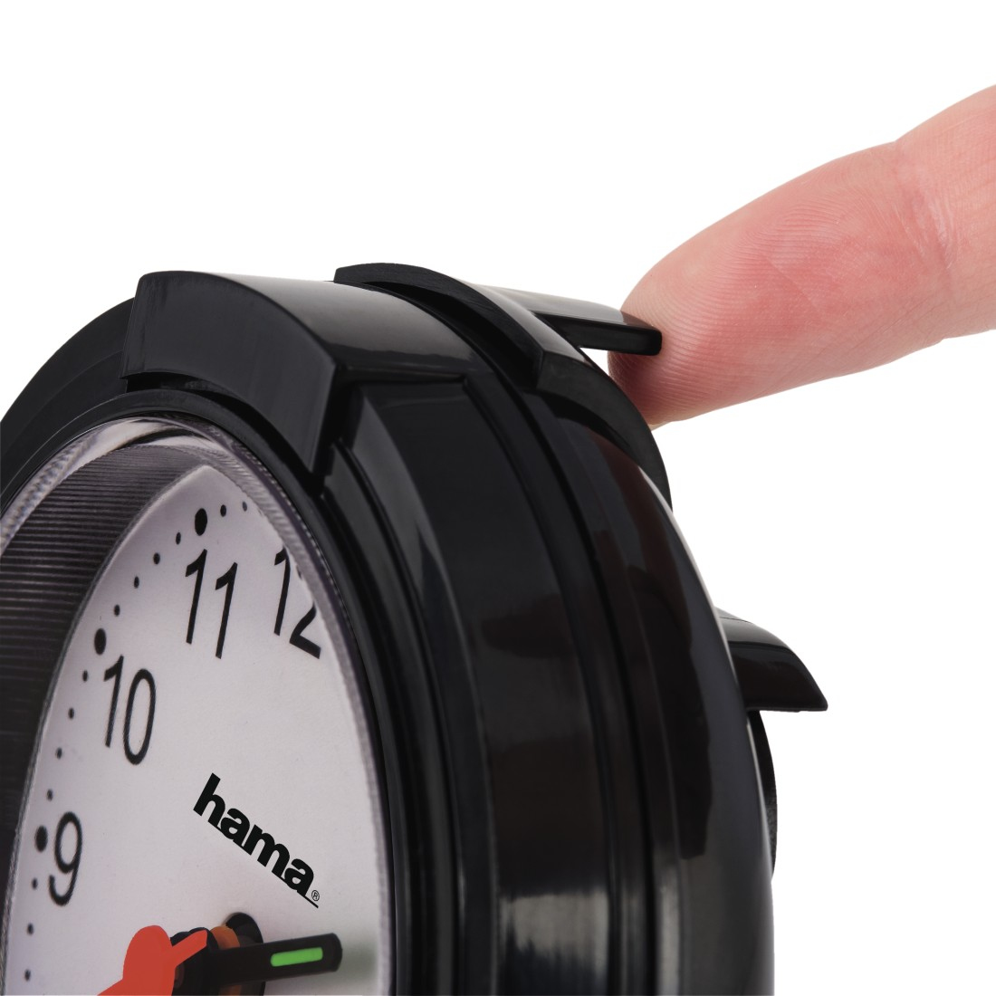 Hama Wecker Classic geräuscharm schwarz/weiß              186335 – Ansicht 4