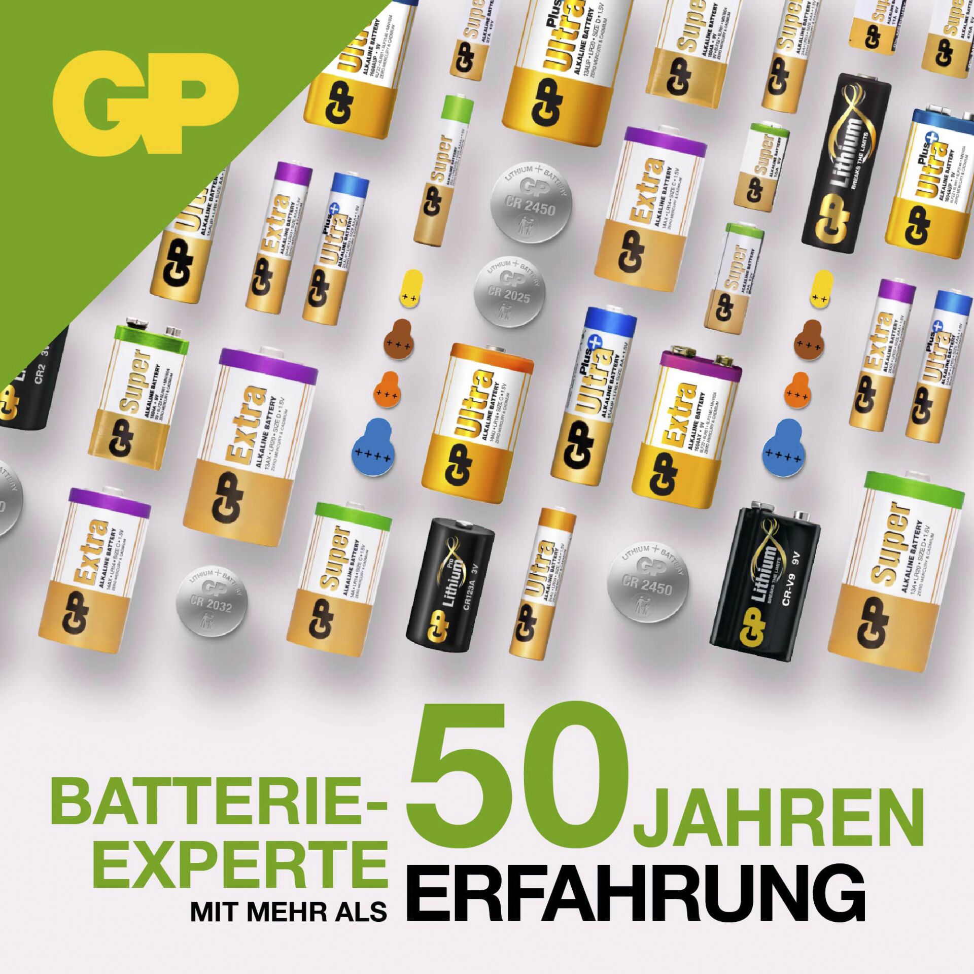 1x10 GP LR54/V10GA Alkaline 1,5V 10 Stück Knopfzellen  050189AC10