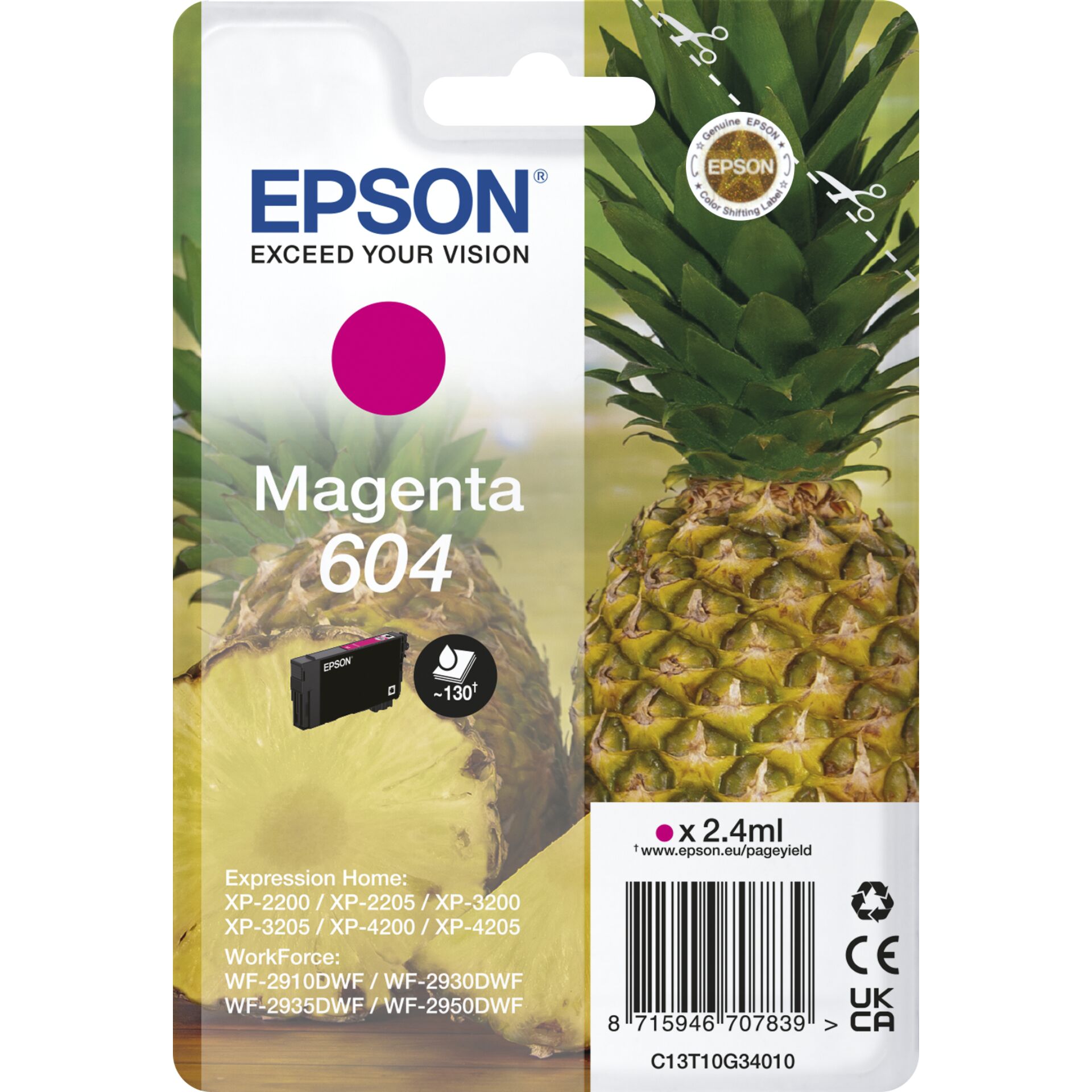 Epson Tintenpatrone magenta 604                       T 10G3