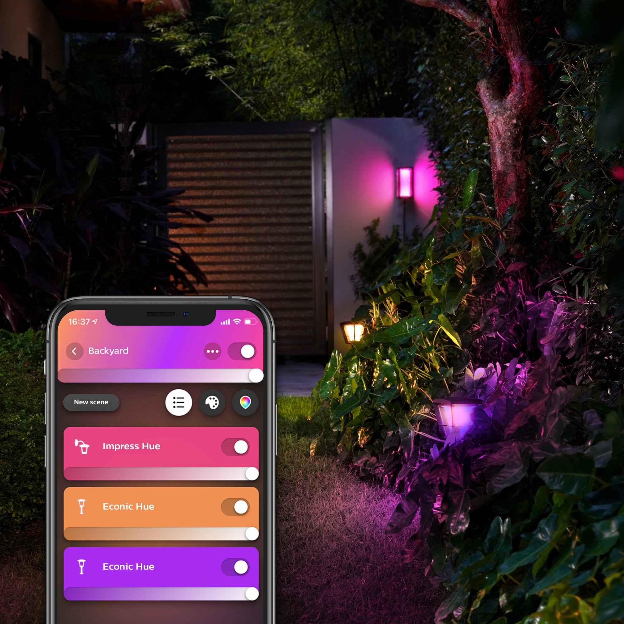 Philips Hue White&Col. Amb Impress Wandleu. schwarz Erweit.NV 77077818_0984612274