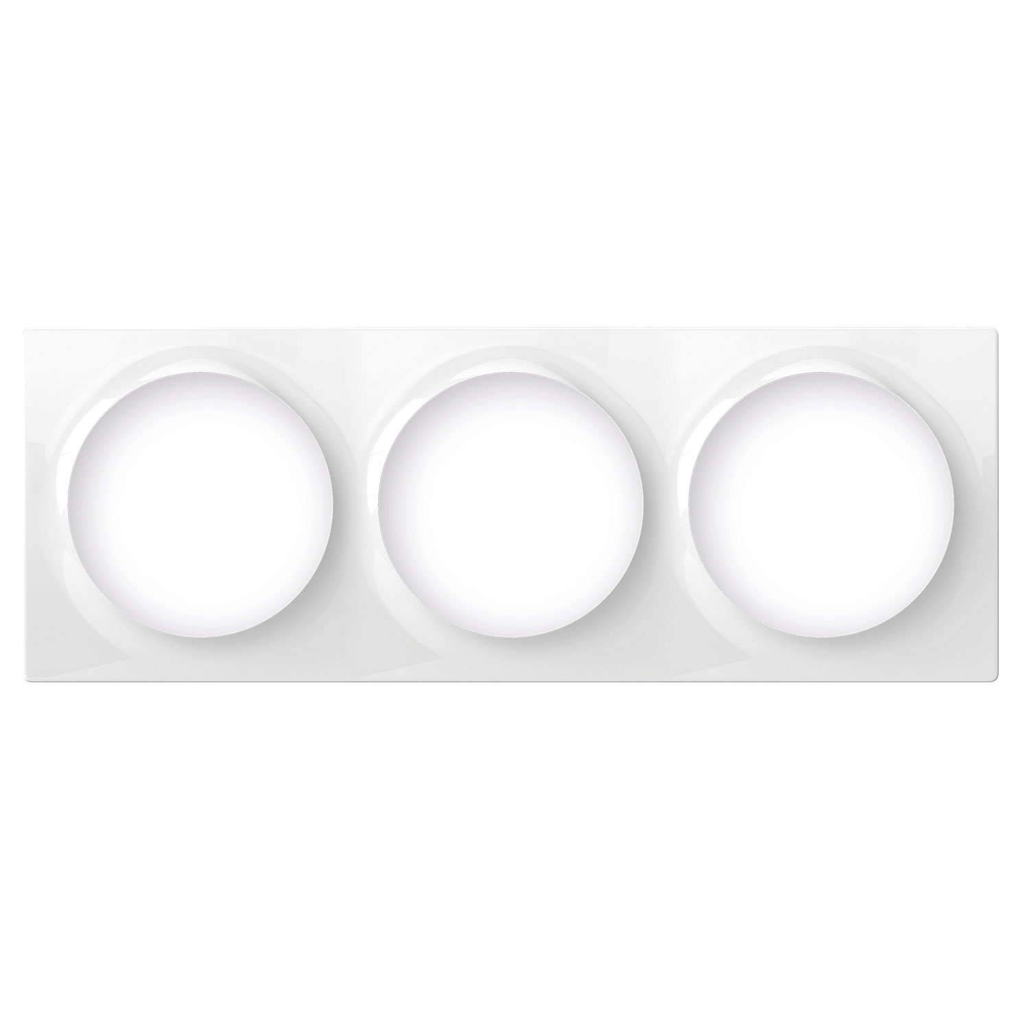 FIBARO Dreifach-Abdeckplatte für Geräte der Walli-Serie.