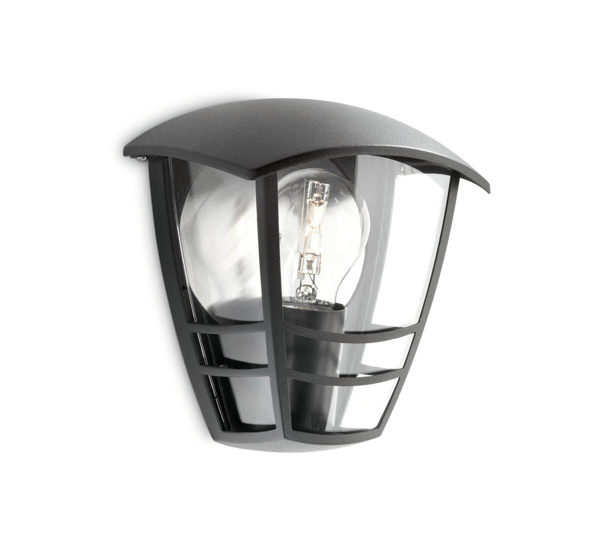 Philips myGarden Wandleuchte Creek exkl LM 1x60W  Schwarz