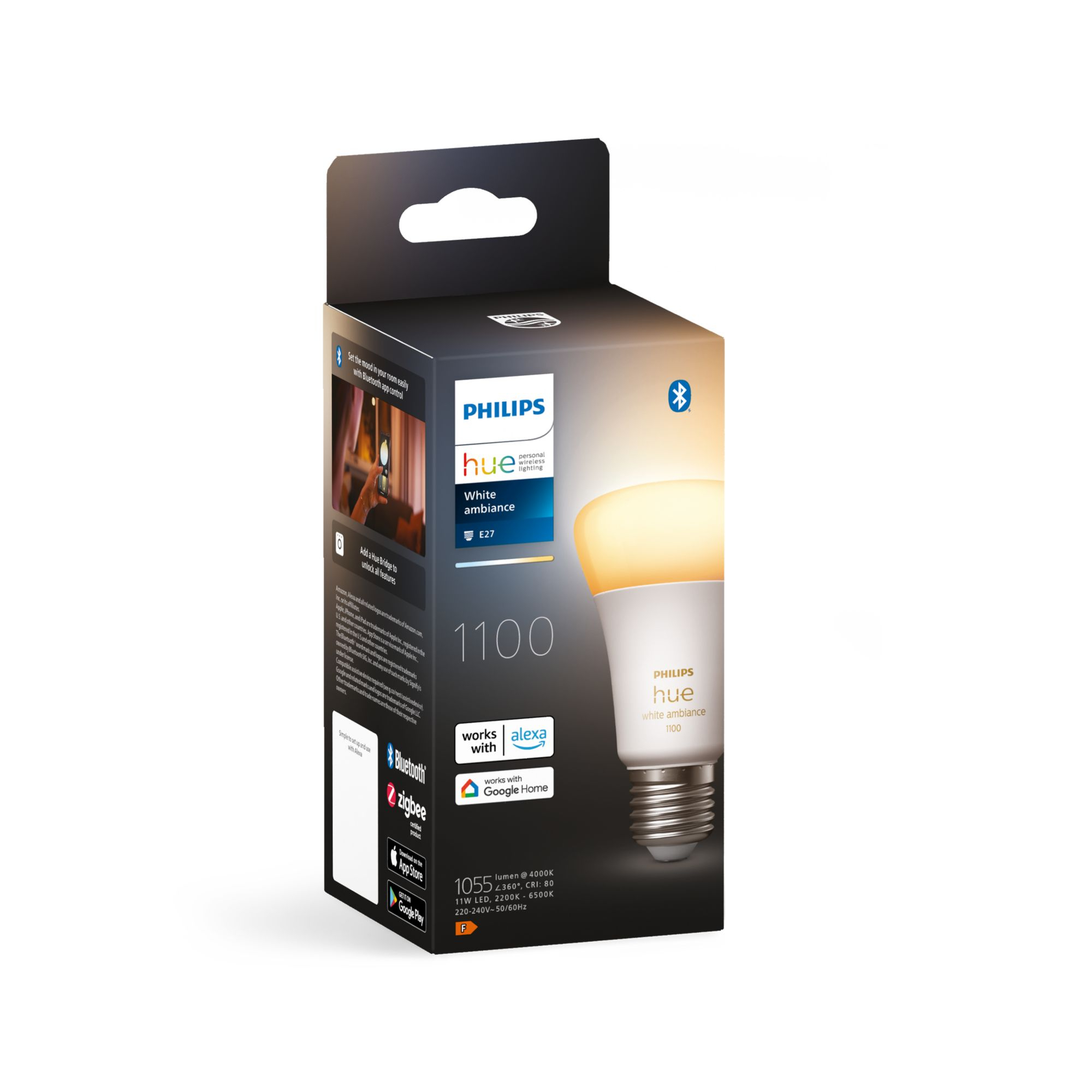 Philips Hue White Ambiance E27 Einzelpack 800lm 75W 785c43d4089b0e20b98beb00792caaf8