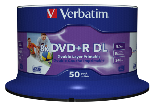 1x50 Verbatim DVD+R Double Layer