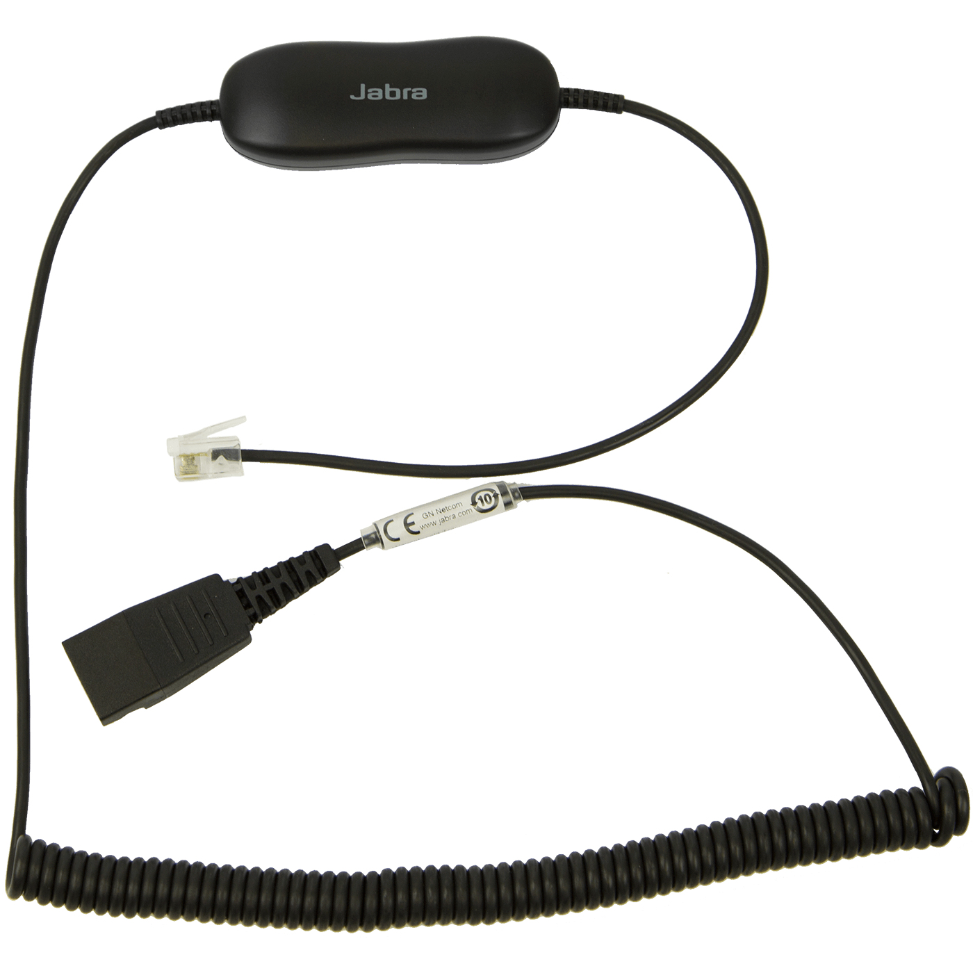 JABRA Anschlusskabel GN1216 (QD auf RJ9) gewendelt (für Avaya) – Ansicht 1