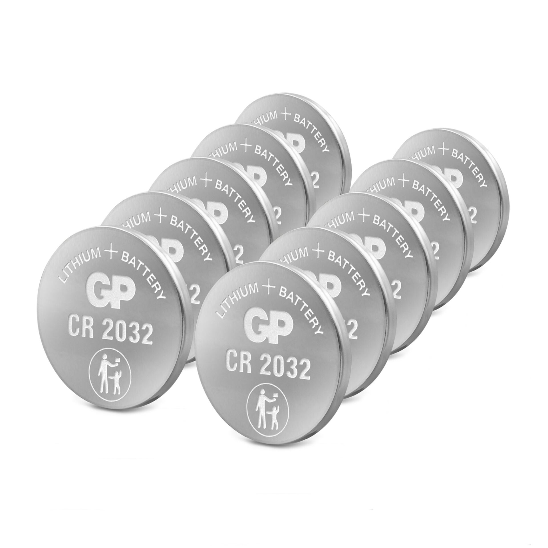 802069_00 1x10 GP CR 2032 Lithium 3V 20 Stück Knopfzellen  0602032C10