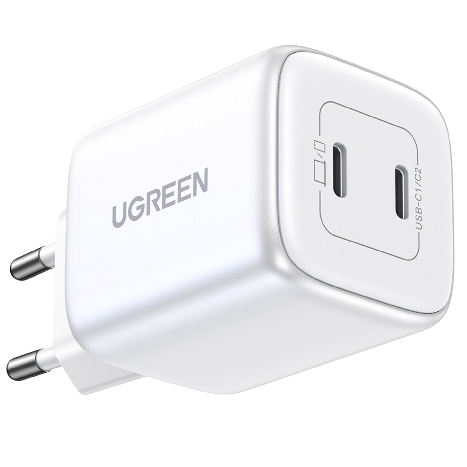 UGREEN Nexode 45W Dual USB-C PD Charger (25W+20W) white 784422_01