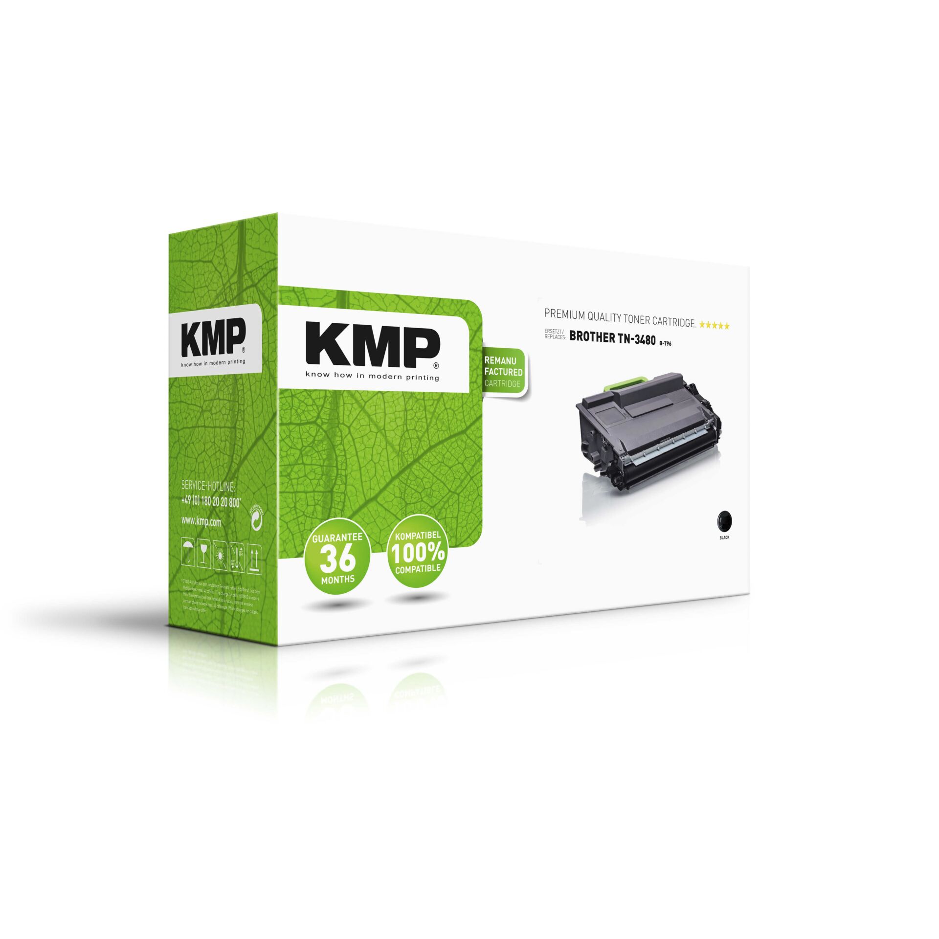 KMP B-T96 Toner schwarz kompatibel mit Brother TN-3480 409922_01