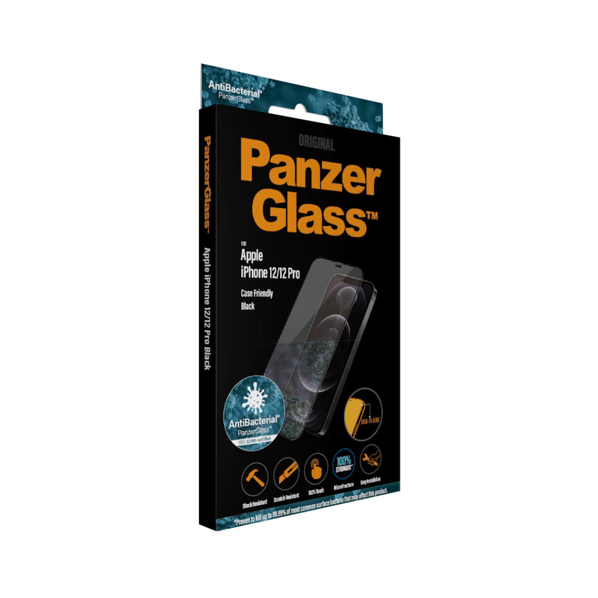PanzerGlass E2E iPhone 12/ 12 Pro Case Friendly, Antibakteriel 80266770_8155167406