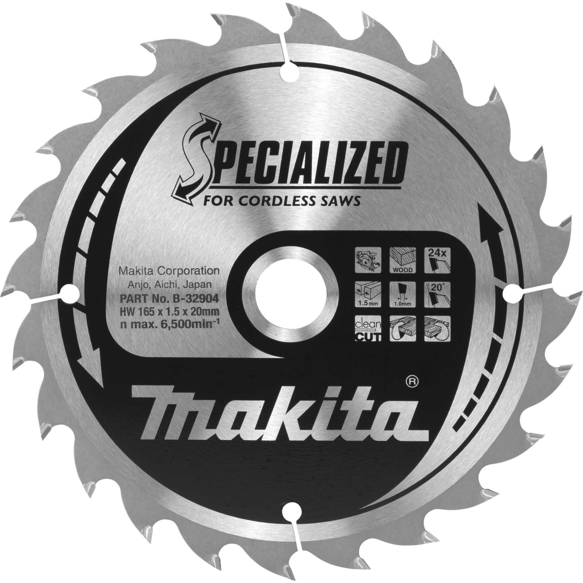 Makita B-32904 SPECIALIZED Sägeb.165x20x24Z 807382_00