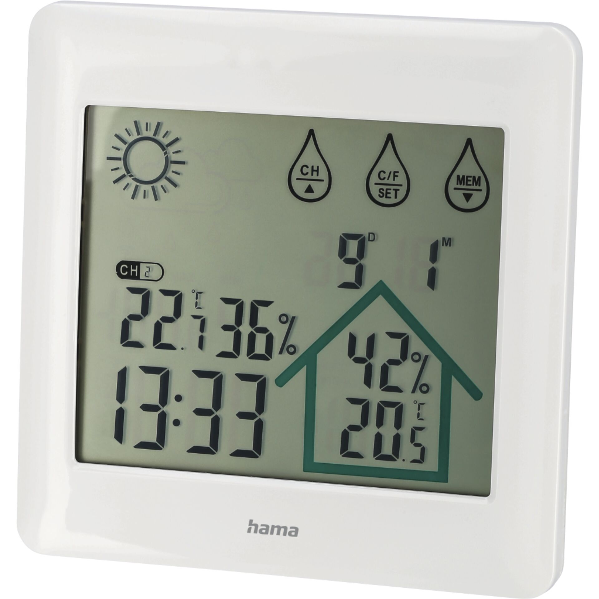 Hama Wetterstation Action weiß                      186412 814585_01 Hama Wetterstation Action weiß                      186412 814585_01