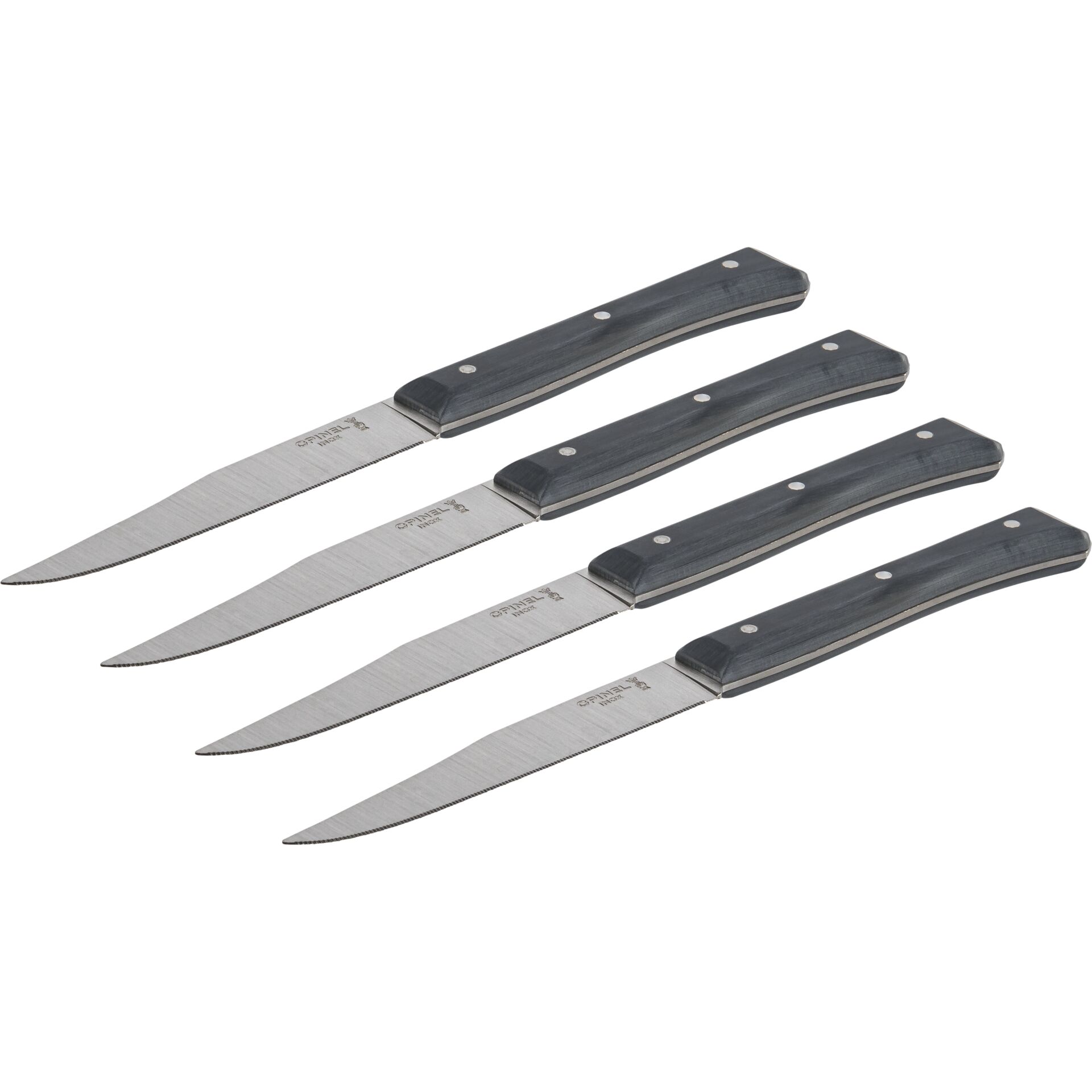 Opinel Tischmesserset Facette 4-teilig Schiefer 831903_01