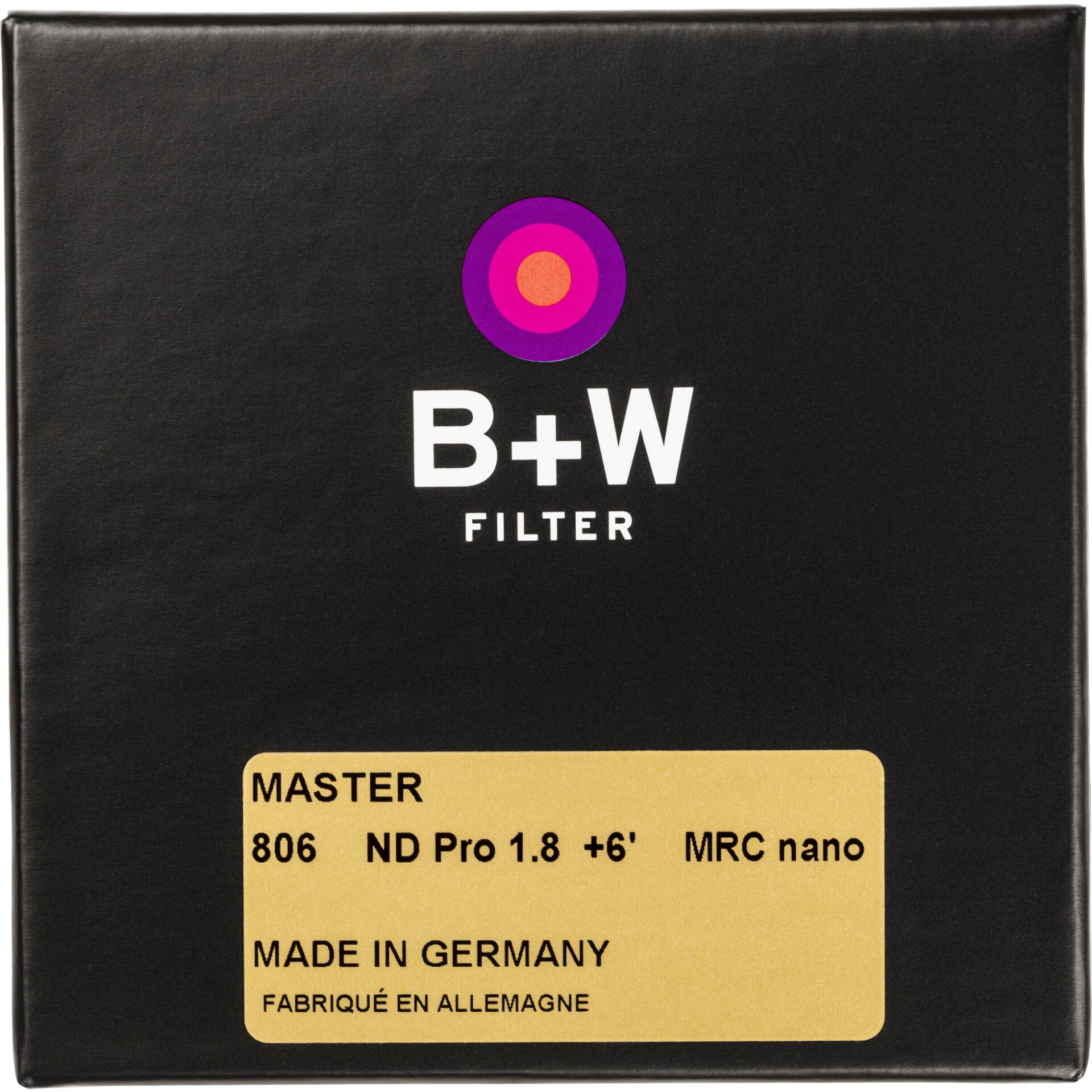 B+W ND 1,8 MRC nano MASTER 72mm