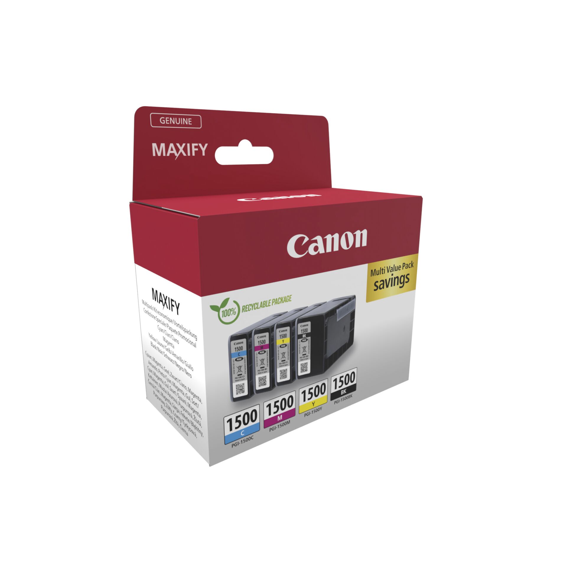 Canon PGI-1500 BK/C/M/Y Multipack 829481_01