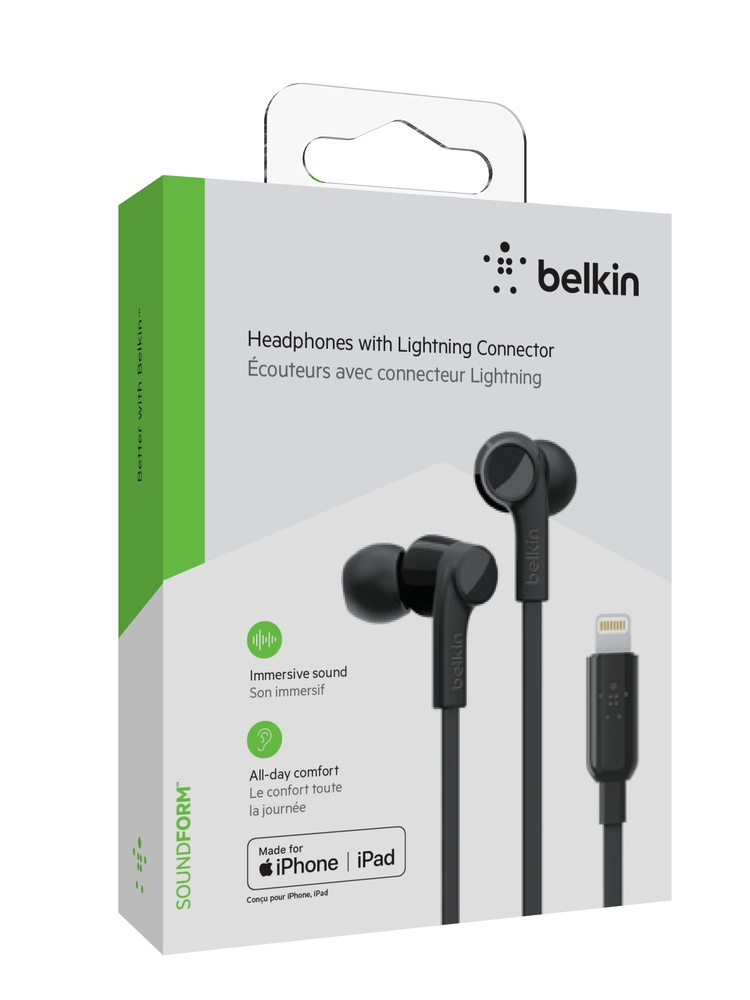 Belkin Rockstar Kopfhörer im Ohr Schwarz