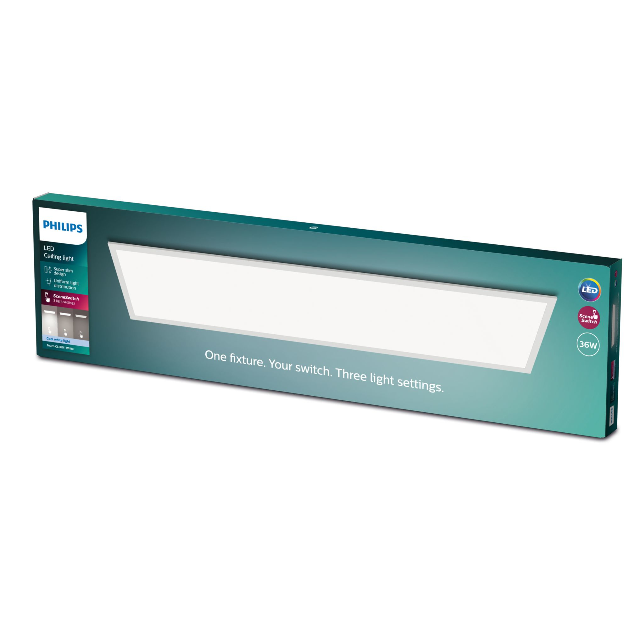 Philips Touch Deckenleuchte rechteckig 36W 4000K weiß 91818623_2132519538