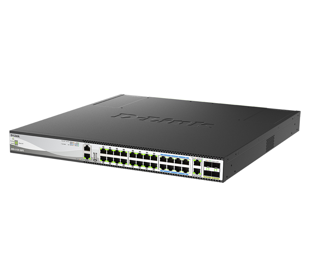 D-Link DMS-3130-30 Port Switch PoE Multi-Gigabit – Ansicht 3