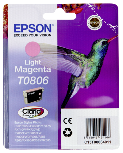 Epson Tintenpatrone light magenta T 080             T 0806 529088_00